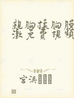 亲胸揉胸膜下刺激免费视频