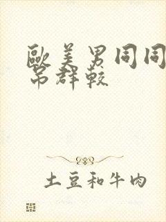 欧美男同同志大吊群较