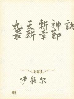 九天斩神诀小说最新章节