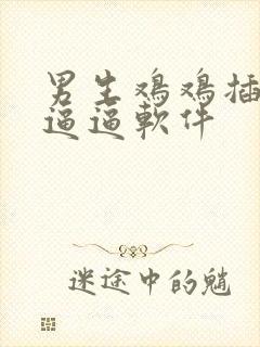 男生鸡鸡插女生逼逼软件