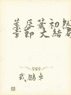 叶辰萧初然最新章节 大结局