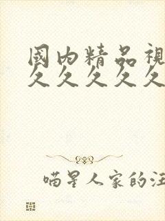 国内精品视频久久久久久久