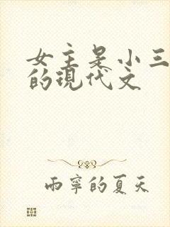女主是小三上位的现代文