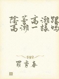 阴蒂高潮跟阴道高潮一样吗