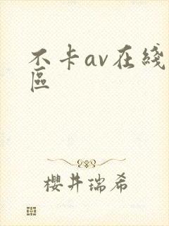 不卡av在线二区