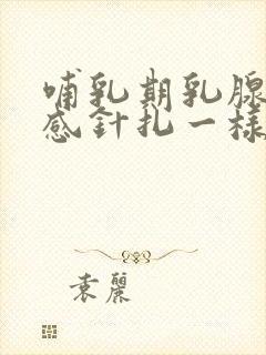 哺乳期乳腺刺痛感针扎一样