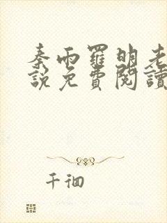 秦雨罗明老旺小说免费阅读