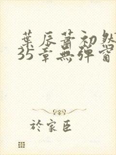 叶辰萧初然9935章无弹窗