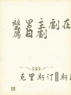 双男主剧在线推荐日剧