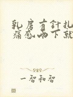 乳房有针扎的刺痛感两下就不疼了