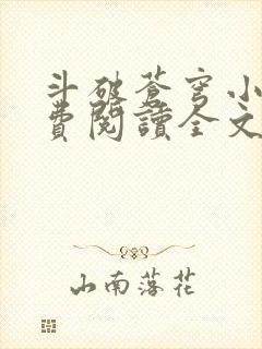 斗破苍穹小说免费阅读全文在线