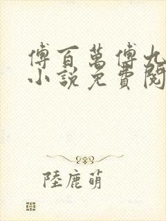 傅百万傅九穿越小说免费阅读