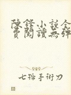 陈锋小说全文免费阅读无弹窗笔趣阁