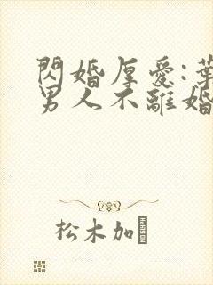 闪婚厚爱:叶家男人不离婚免费阅读全文