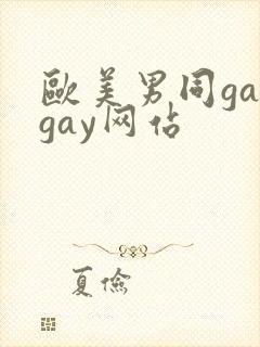 欧美男同gaygay网站