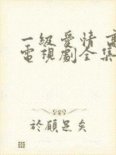 一级爱情 高清电视剧全集