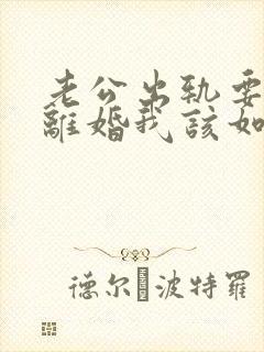 老公出轨要和我离婚我该如何挽回