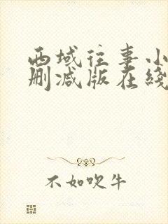 西域往事小说未删减版在线阅读
