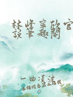 林峰宁欣官场小说笔趣阁