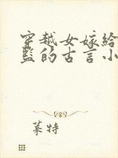 穿越女嫁给真太监的古言小说