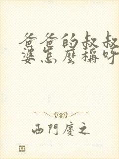 爸爸的叔叔的老婆怎么称呼