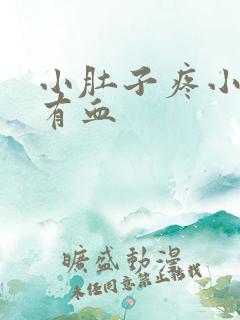 小肚子疼小便疼有血