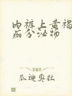 内裤上黄褐色结痂分泌物