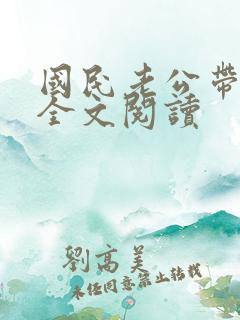 国民老公带回家全文阅读