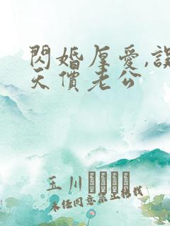 闪婚厚爱,误嫁天价老公