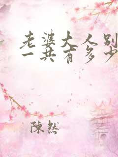 老婆大人别想逃一共有多少章