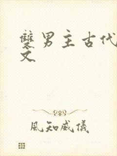 双男主古代生子文