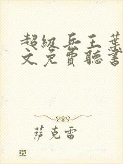 超级兵王叶谦全文免费听书