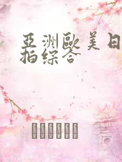 亚洲欧美日韩偷拍综合