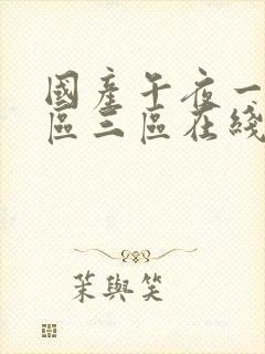 国产午夜一区二区三区在线