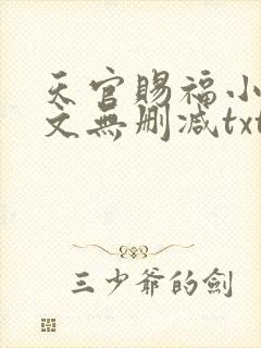 天官赐福小说全文无删减txt下载