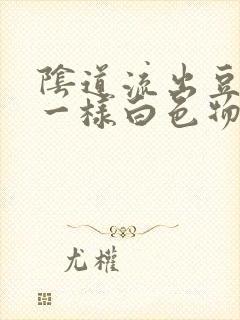 阴道流出豆腐渣一样白色物体