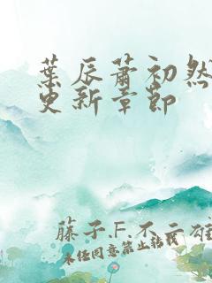 叶辰萧初然最快更新章节