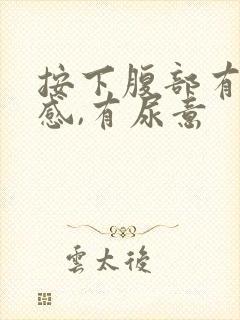 按下腹部有疼痛感,有尿意