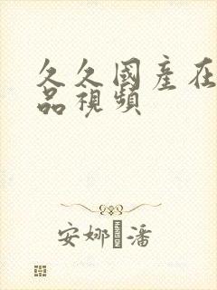 久久国产在线精品视频