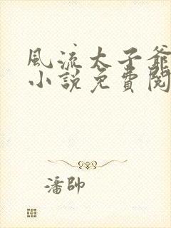 风流太子爷在线小说免费阅读