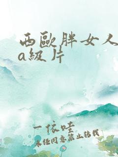 西欧胖女人拍的a级片