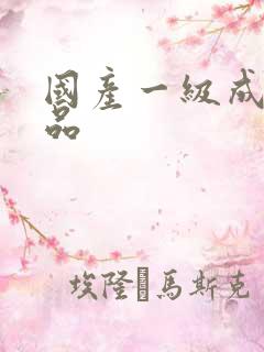 国产一级成人精品