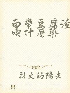 白带豆腐渣应该吃什么药