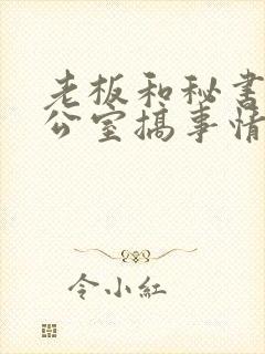 老板和秘书在办公室搞事情