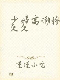 少妇高潮惨叫久久久