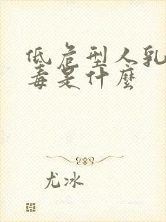 低危型人乳瘤病毒是什么