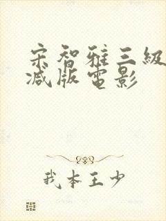 宋智雅三级无删减版电影