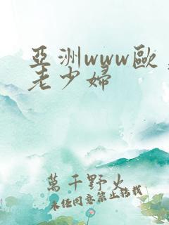 亚洲www欧美老少妇