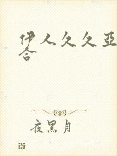 伊人久久亚洲综合