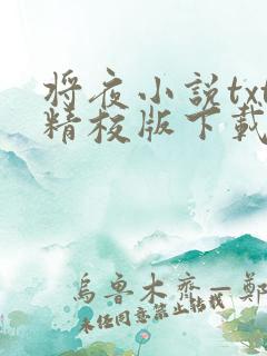 将夜小说txt精校版下载